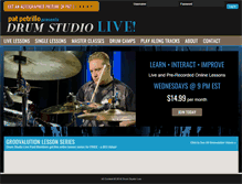 Tablet Screenshot of drumstudiolive.com
